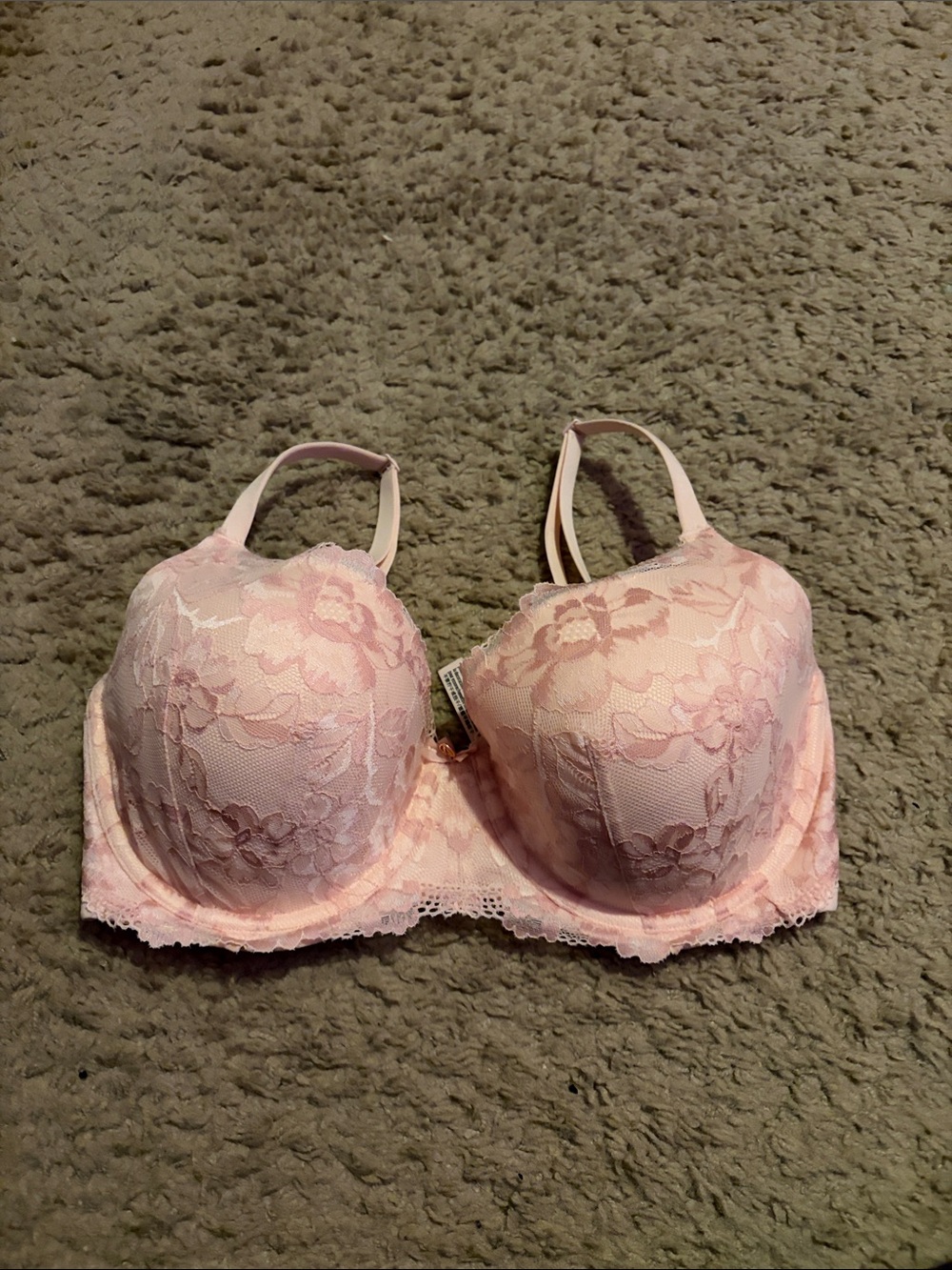 Victoria's Secret Floral Lace Bra - Light Pink